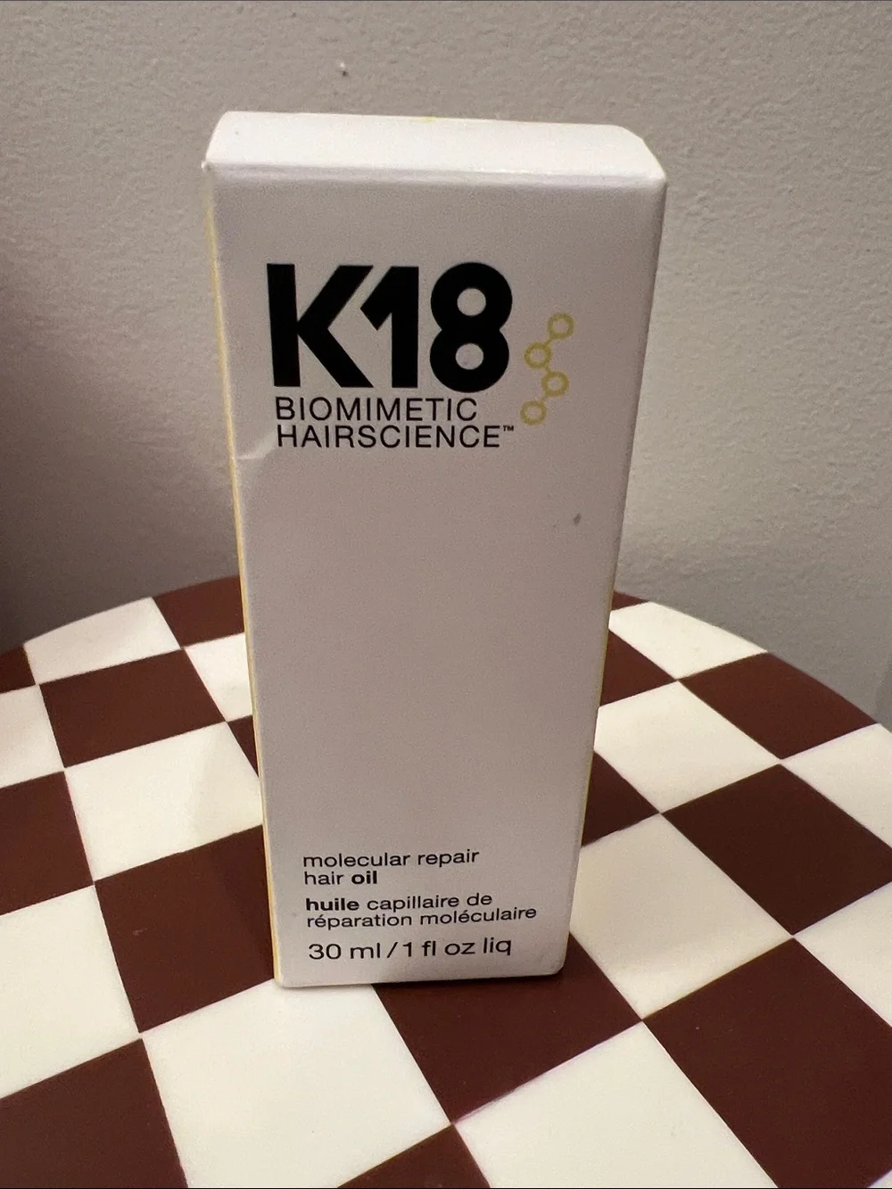 NIB sealed K18 biomimetic hairscience molecular repair hair oil 1 fl oz